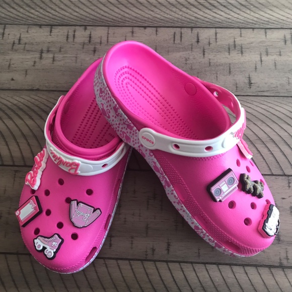 Crocs Barbie Classic Clog Women Size 9 Electric Pink - Picture 6 of 8